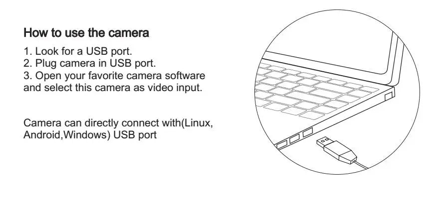 1080P High Speed USB Camera 260FPS 2MP Manual Zoom Webcam
