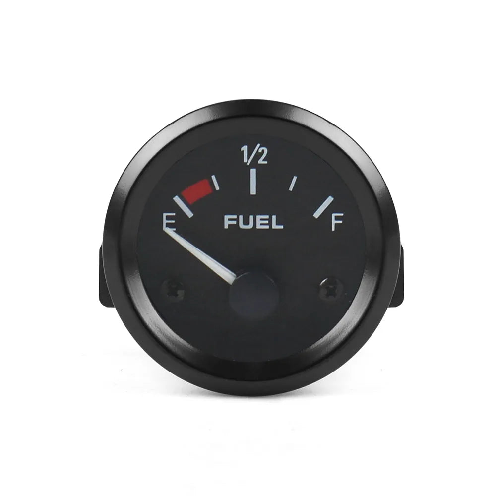 Mjerač 2INCH 52MM, crni, voltmetar, mjerač temperature vode i ulja, tlaka ulja i razine goriva, ampermetar, komplet s trostrukim mjeračem za automobil