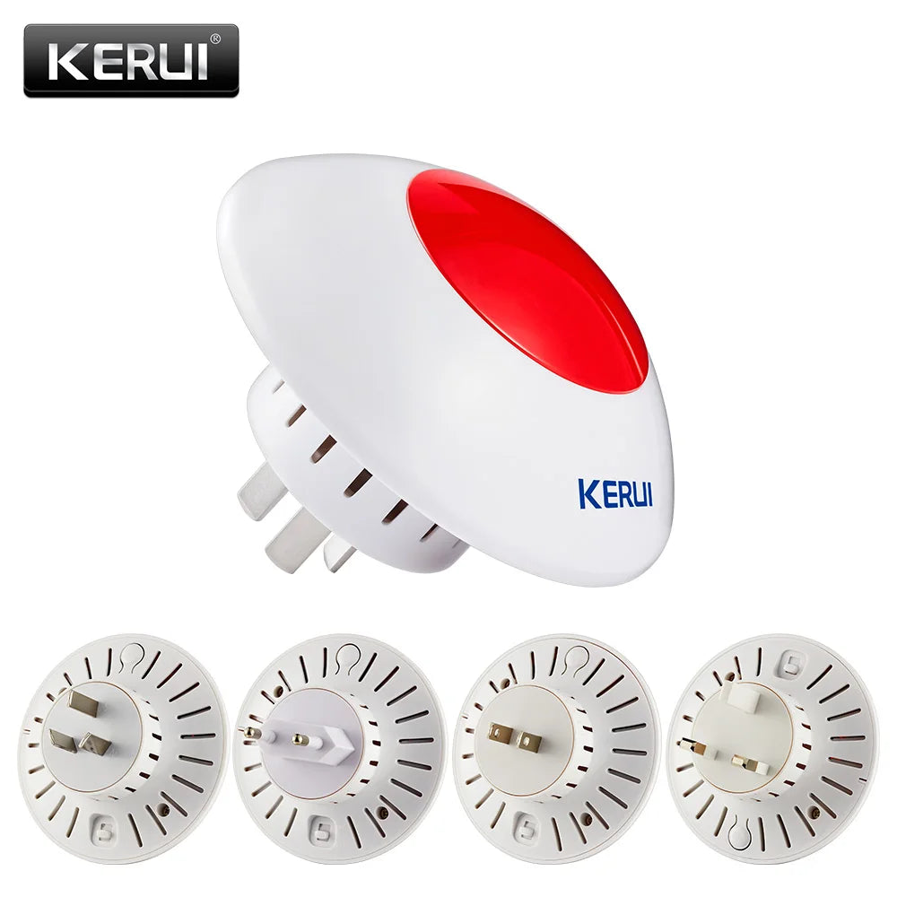 Wireless Indoor Siren Alarm Horn with Strobe Light