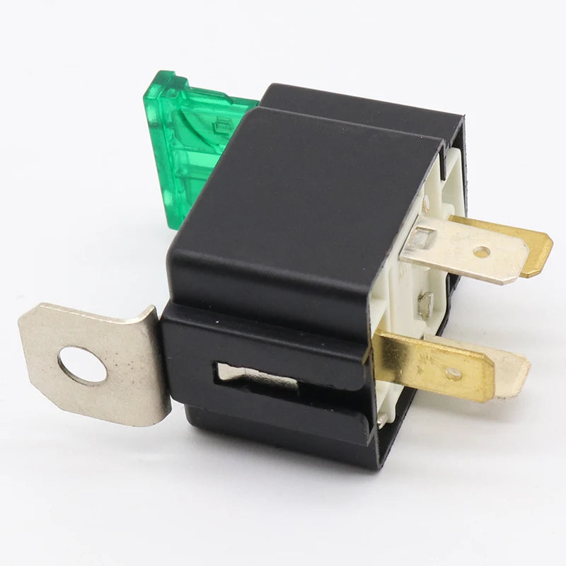 Relais automobile 12 V à quatre broches avec fusible, 30 A