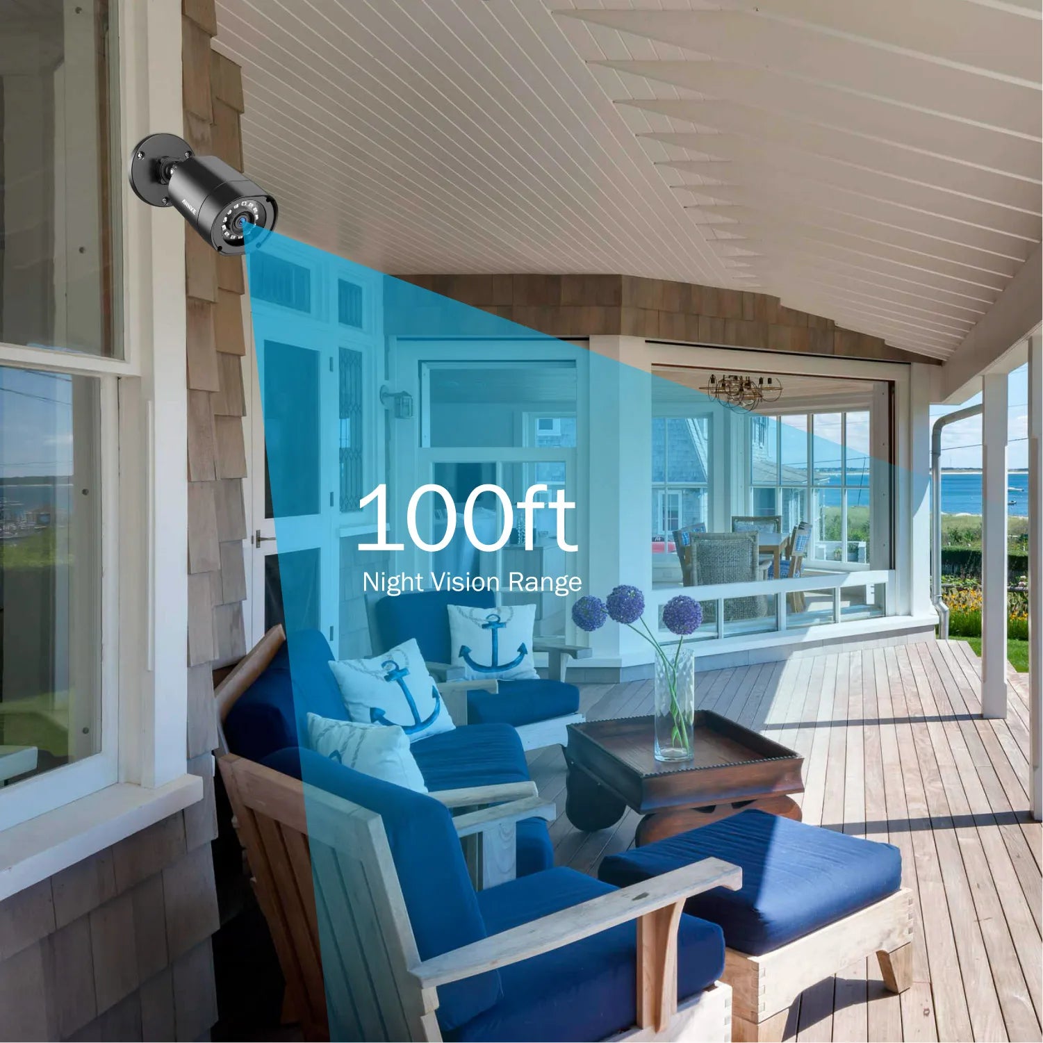 ANNKE 4 Camera 1080P CCTV Kit with Night Vision 30m IP66