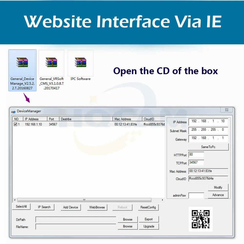 Audio POE Night Vision Mini IP Camera