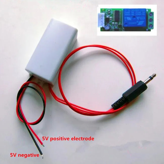 Dispozitiv de detectare a sunetului și semnal audio, releu, pornitop, senzor de sunet, modul, 5V cu carcasă