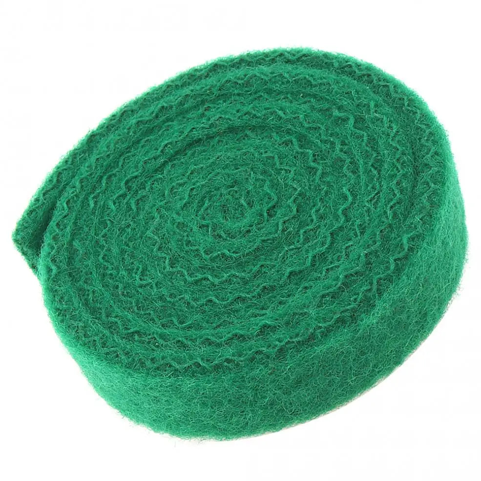 Green Piano Back-Key Cloth Strip, 1300 × 25 × 8 mm