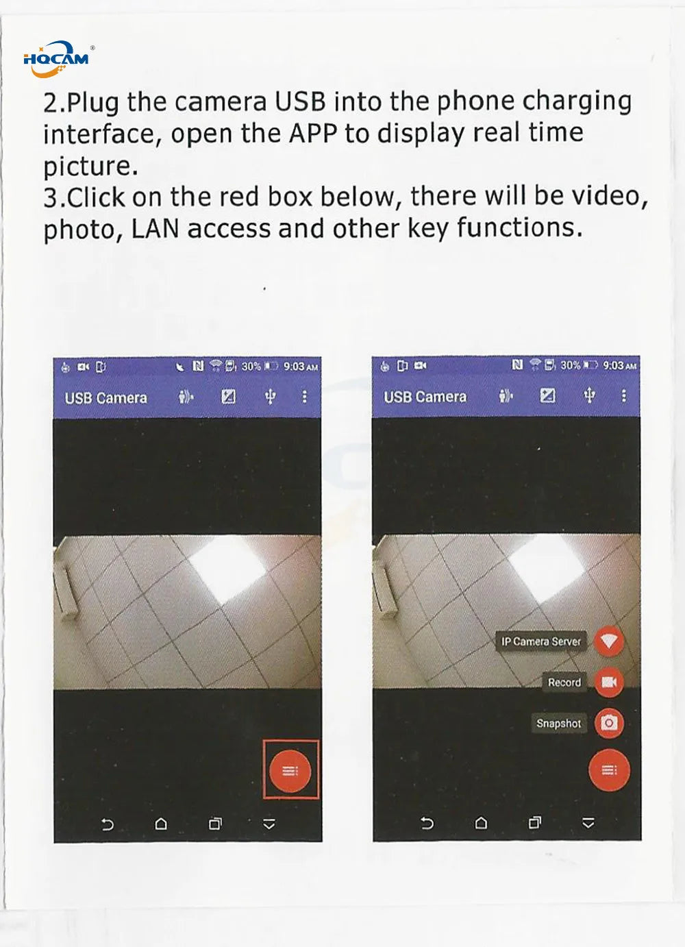 Mini OTG USB Camera 1080P/720P for Android Devices and Industrial Testing
