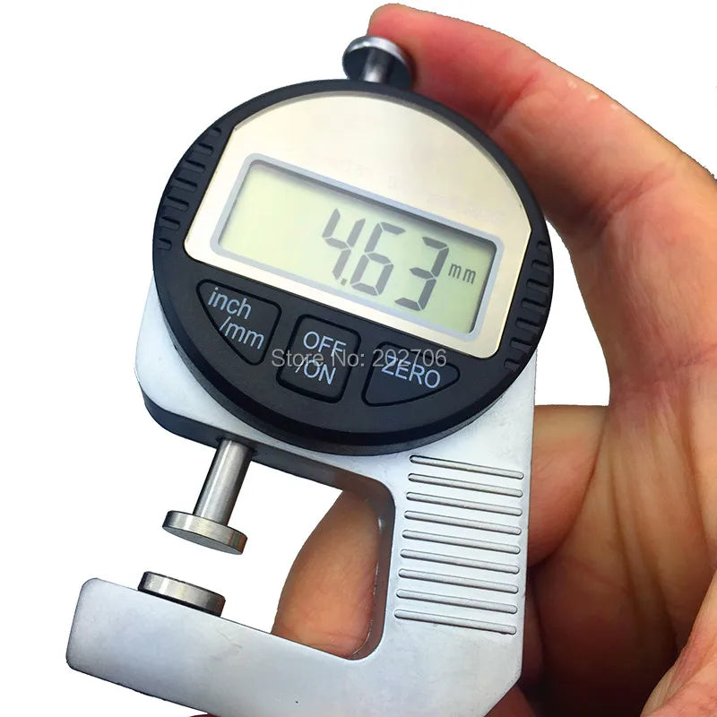 Digitálny hrúbkomer, merací nástroj 12,7 mm, číselníkový merací prístroj, prenosný elektronický číselníkový indikátor hrúbky, mini 0,01 mm