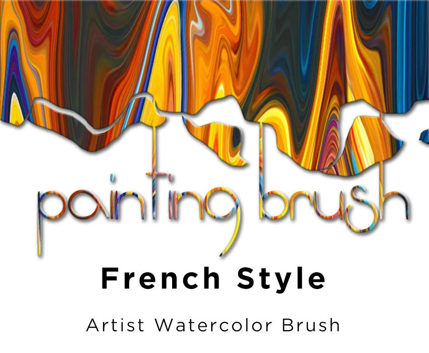 Umělecký ručně malovaný akvarelový štětcový pero