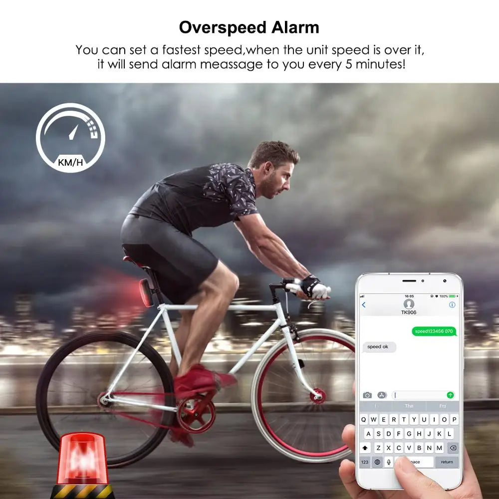 4G Bicycle GPS Tracker TK906 with Real-Time Tracking & Long Standby