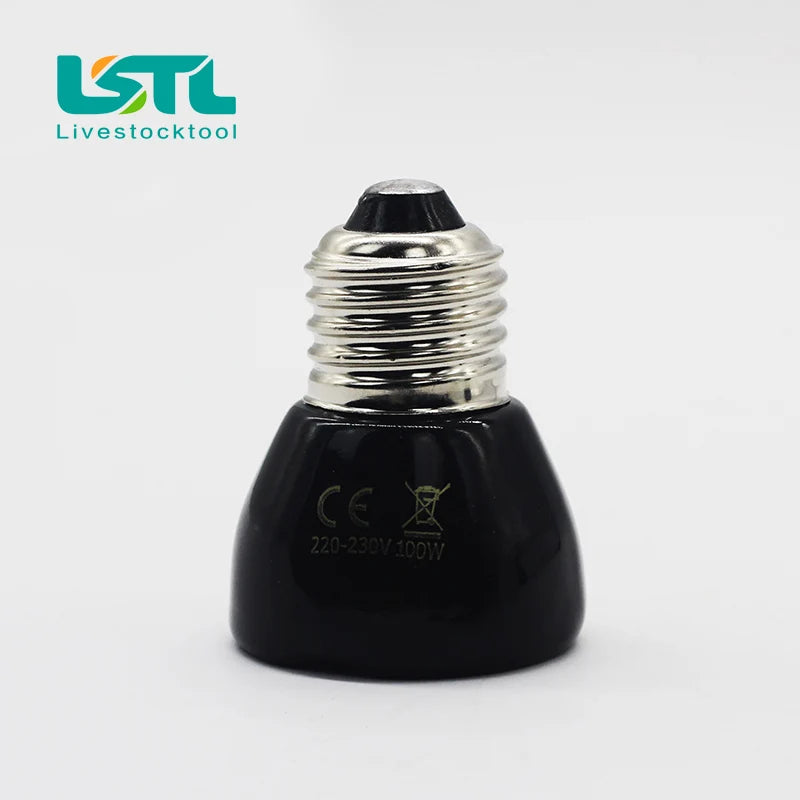 Ceramic Heat Emitter Bulb, 25-100 W, No Light Output