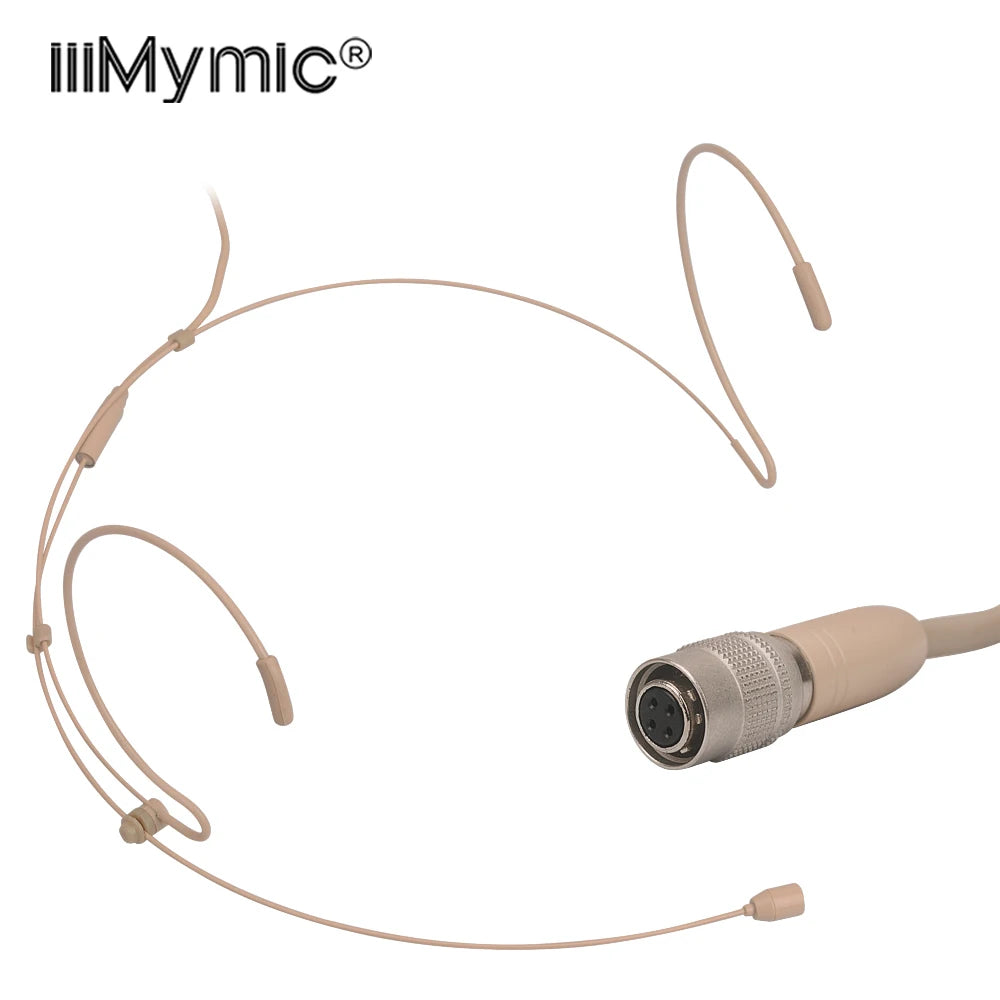 Ammattikäyttöön tarkoitettu kondensaattorikuulokemikrofoni, mini 4Pin -liitin, Audio-Technican langattomalle lähetinyksikölle
