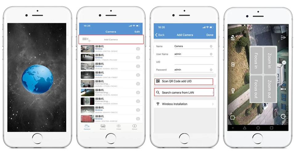 4G SIM IP-kameramodul med 5MP nålshålsobjektiv