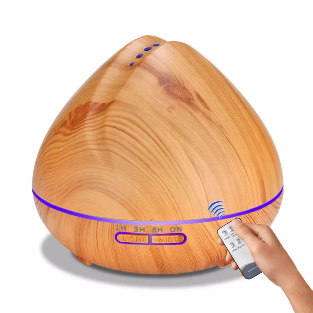 Humidificador ultrassónico e difusor de aromas com controlo remoto