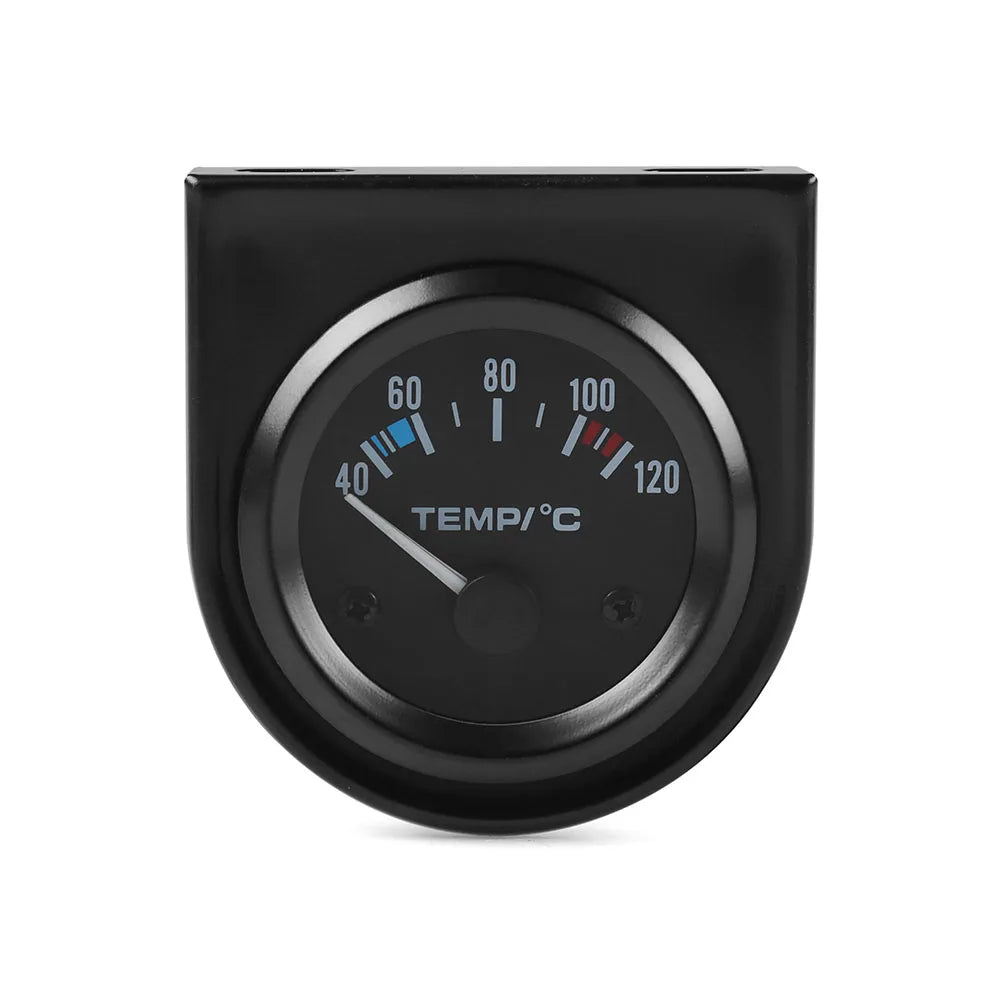 Mjerač 2INCH 52MM, crni, voltmetar, mjerač temperature vode i ulja, tlaka ulja i razine goriva, ampermetar, komplet s trostrukim mjeračem za automobil