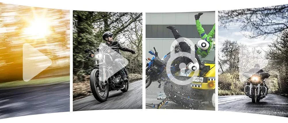 VSYS D6WL/D6RL DVR Front And Rear View Waterproof Motorcycle Driving Recorder Night Vision Black Box Motorcycle Dual Action Came