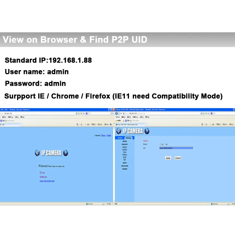 Telecamera IP wireless da interno stile PIR con IR invisibile