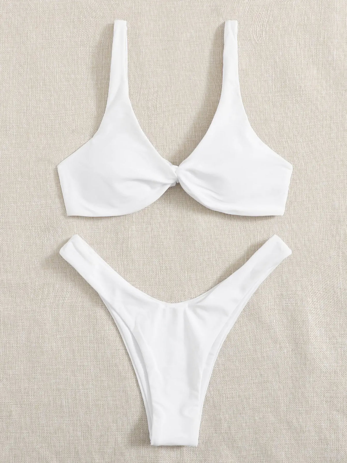 Ensemble de bikini rembourré à nouer pour femme
