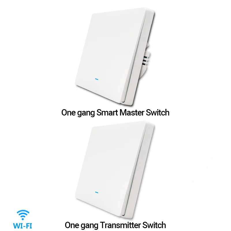 Interrupteur mural Tuya WiFi et options RF433