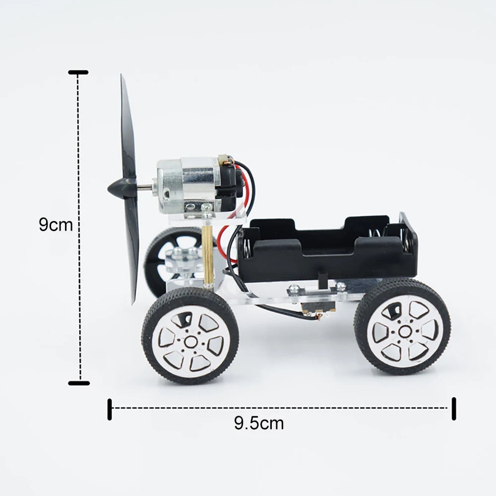مجموعة إلكترونية للطاقة Wind Power DIY لعبة تعليمية علمية للأطفال تجربة ابتكار مدرسة لعبة