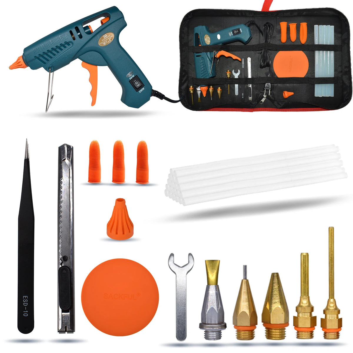 Dual-Power 11mm Hot Glue Gun, Kit Options