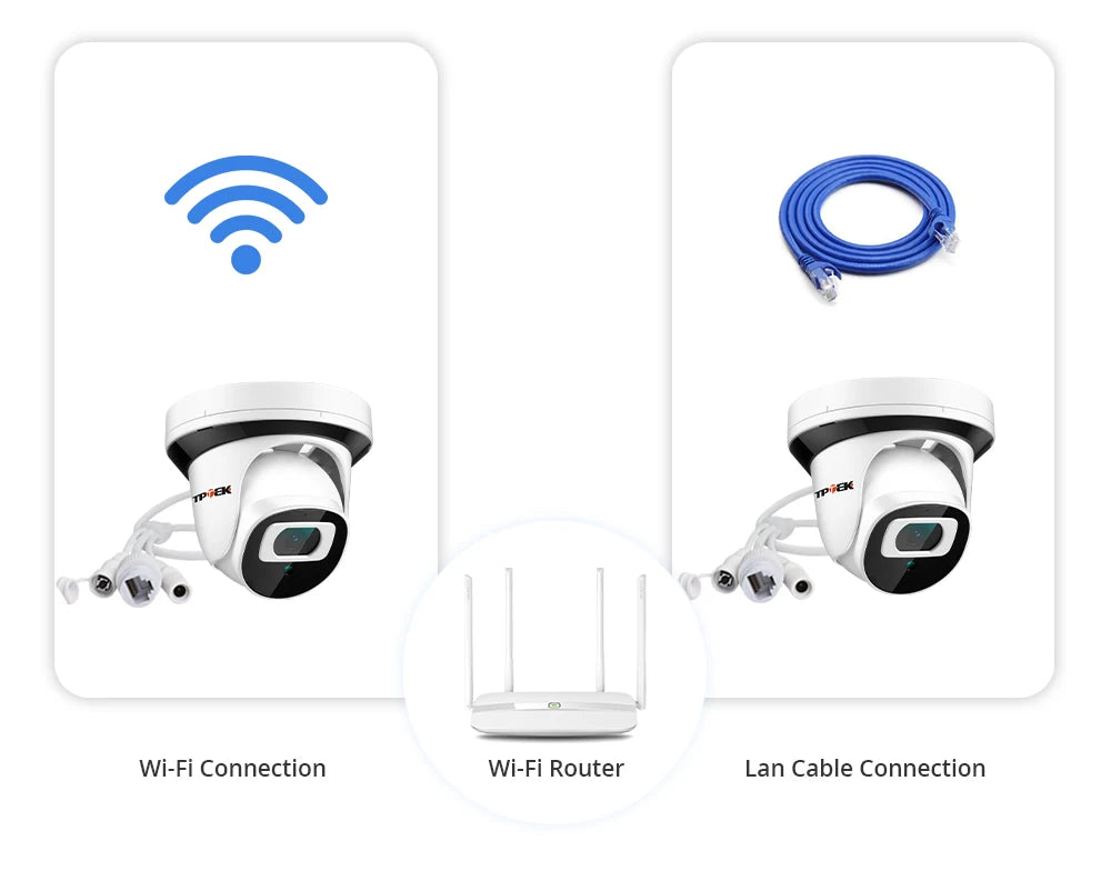 4MP WiFi vnútorná bezpečnostná kamera s nočným videním a upozorneniami na pohyb