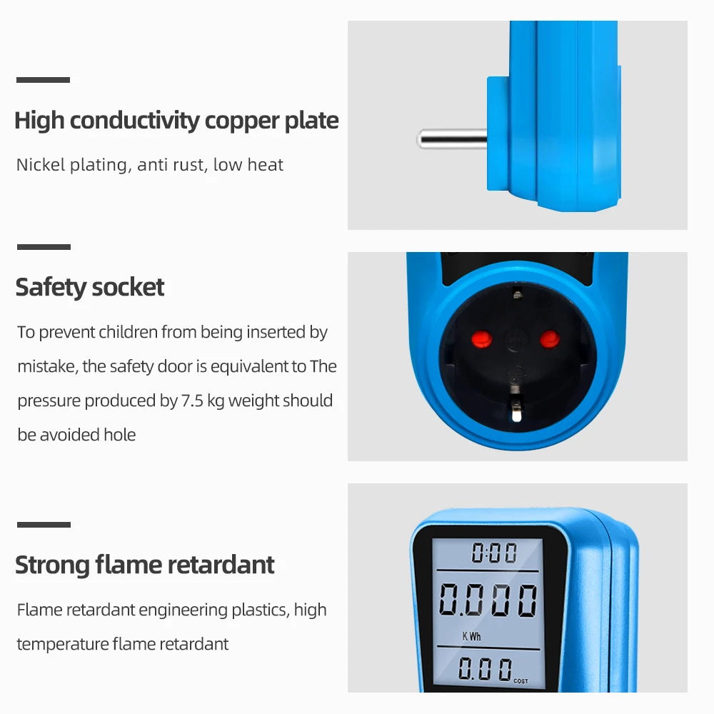 Plug-In Digital Electricity Usage Monitor