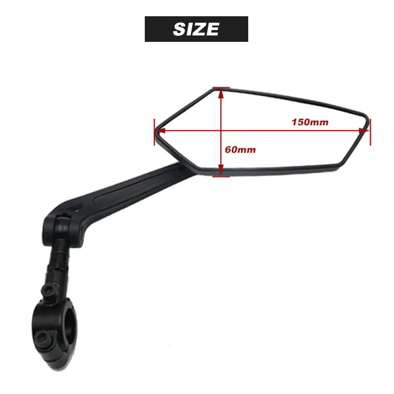 RR7679 Adjustable Bicycle Mirror, 22–25 mm Bar, Left/Right/Pair