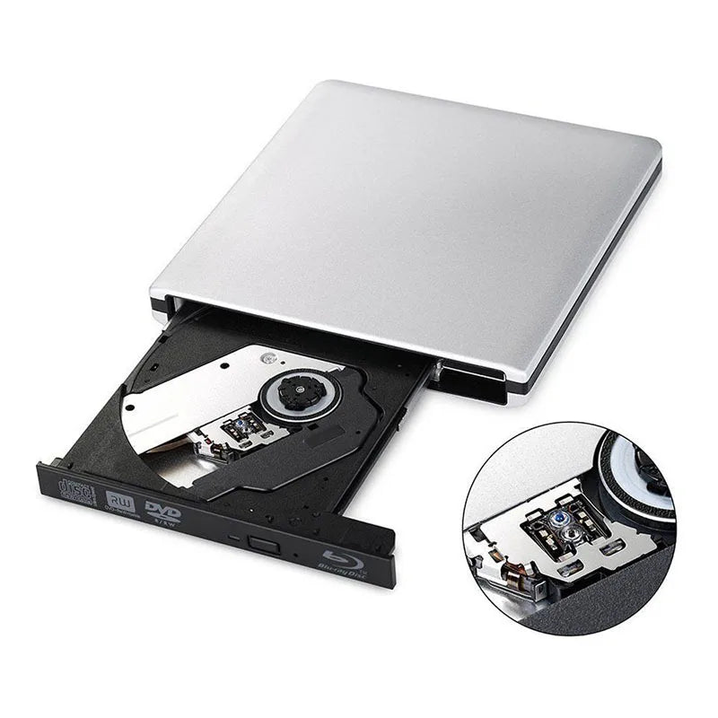 External USB3.0 Blu-Ray Reader Bluray Burner 3D BD-ROM Optical DVD Burner BD-RE Writer Bluray Play for Laptop/Desktop
