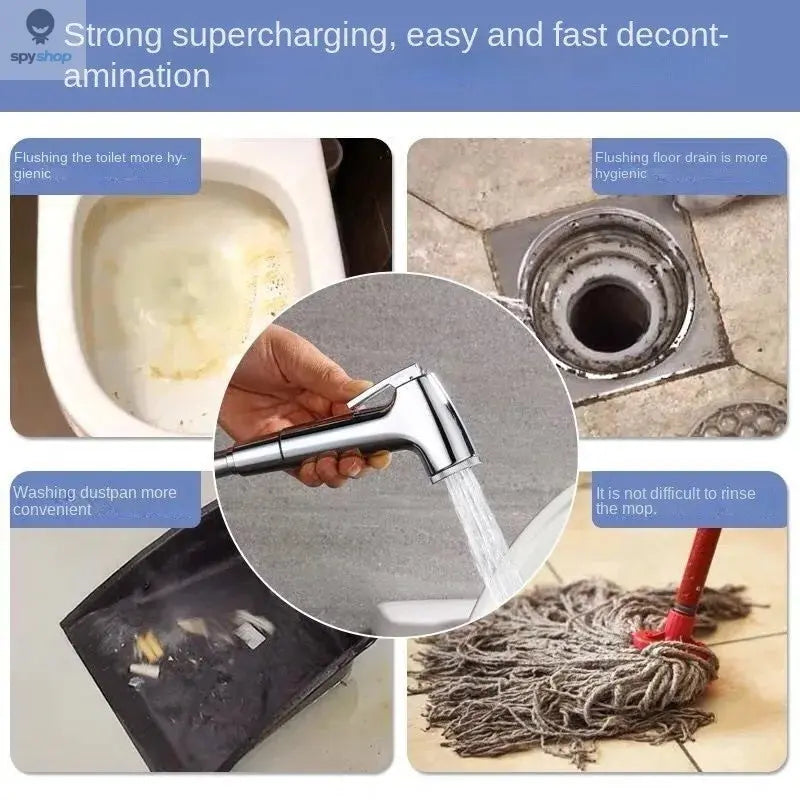 Handheld Water Toilet Bidet Sprayer Flexible Spring Shower head Hose tube Telephone Line soft Hoses bathroom Accessories Spy-shop.com