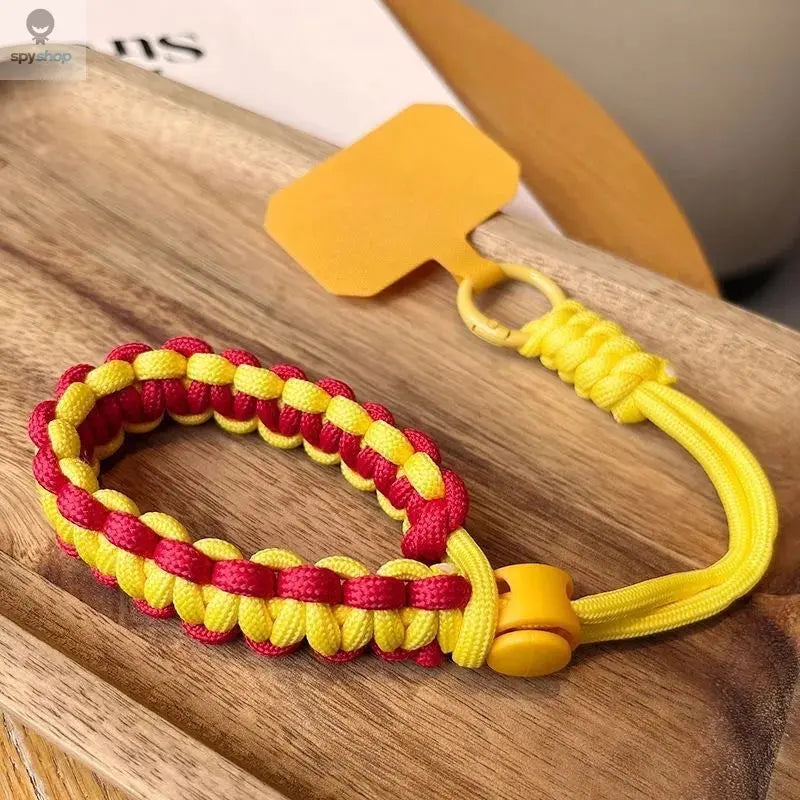 Handwoven adjustable mobile phone universal lanyard wrist strap Outdoor sports convenient safety anti-drop rope Spy-shop.com