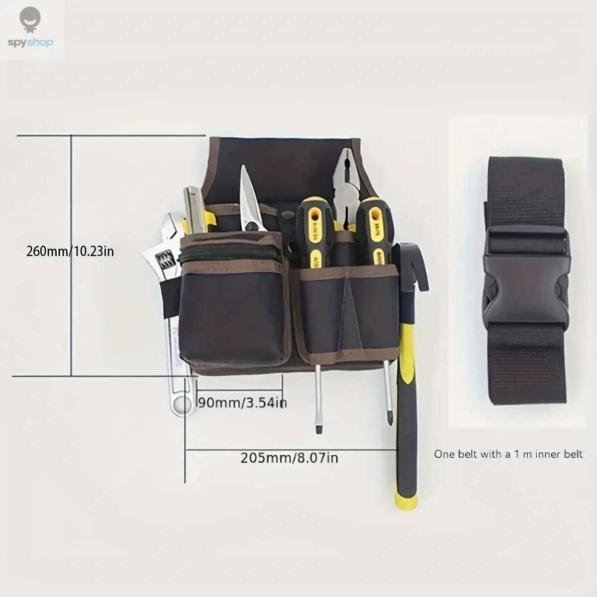 Hardware and electrician's tool bag, multi-purpose waist-hanging bag, maintenance bag, electrician's waist pack. One piece.