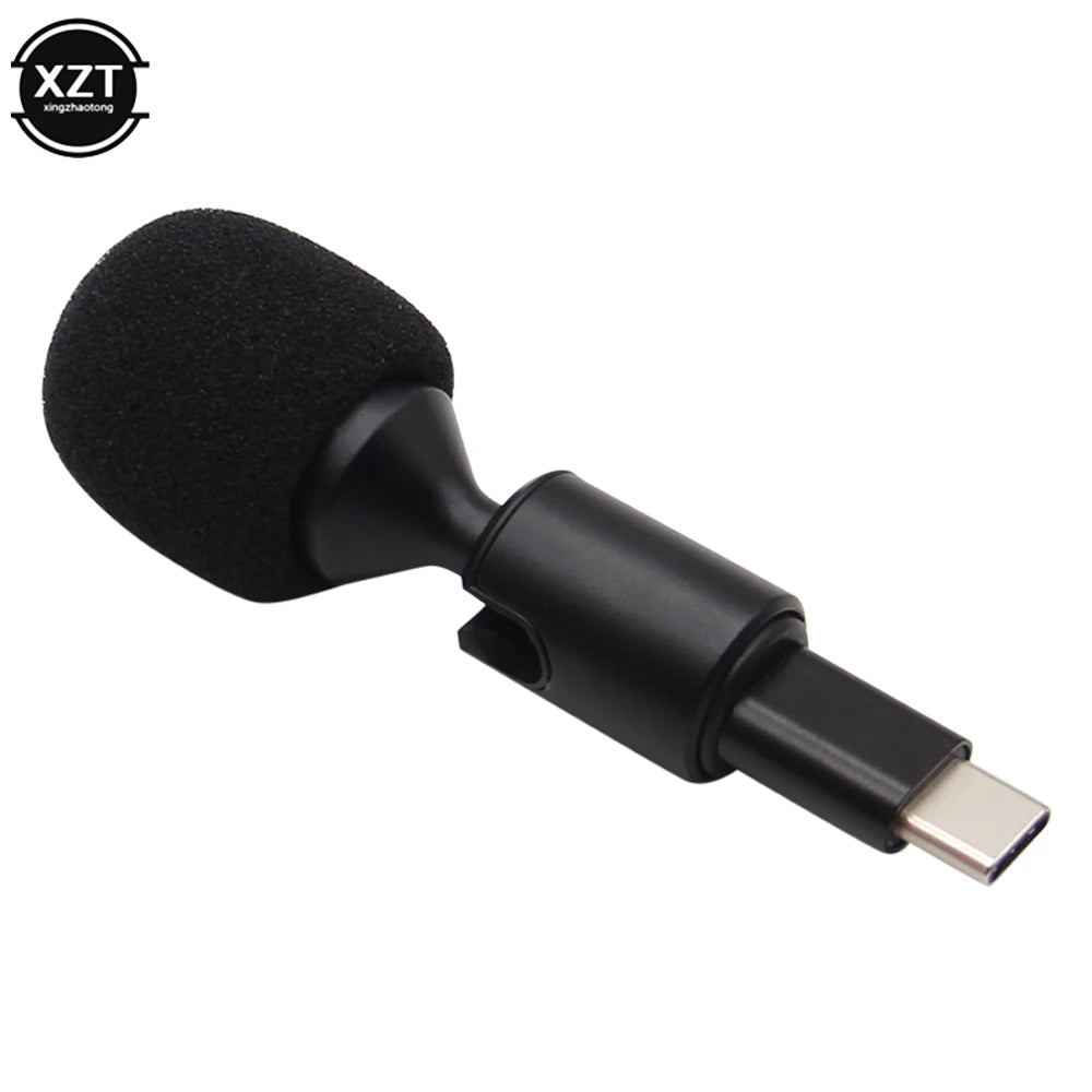 Buigbare bedrade mini-microfoon, USB-C of 3,5 mm