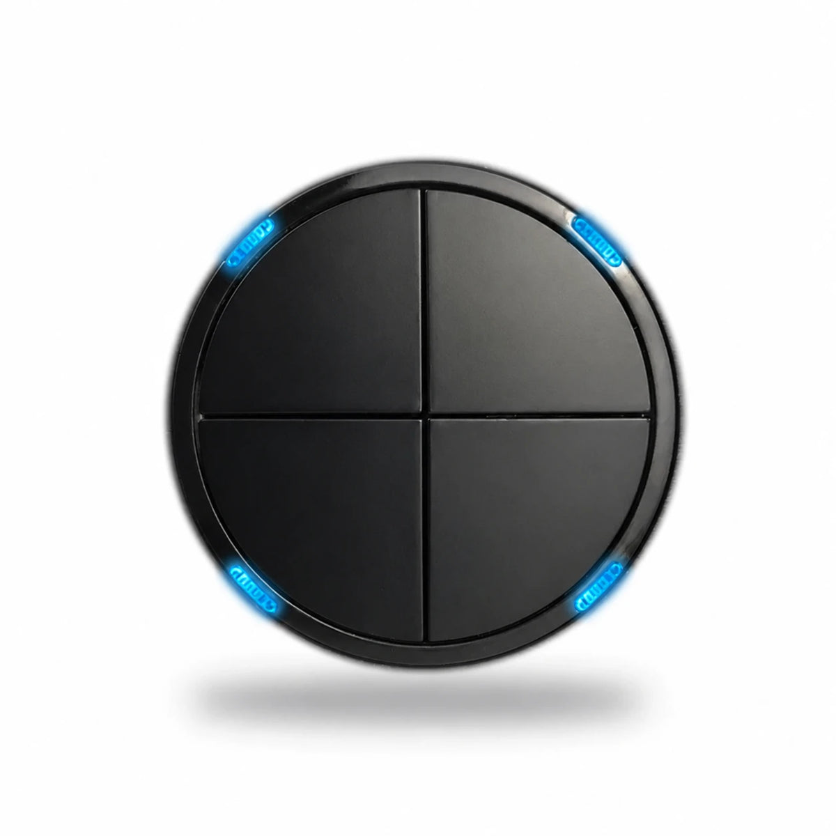 Opções de interruptores de parede modulares L6 em vidro preto