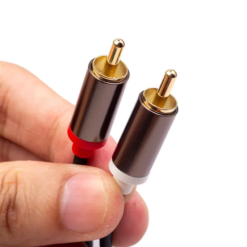 Stereo RCA Audio Cable, 2 RCA Male to 2 RCA Male
