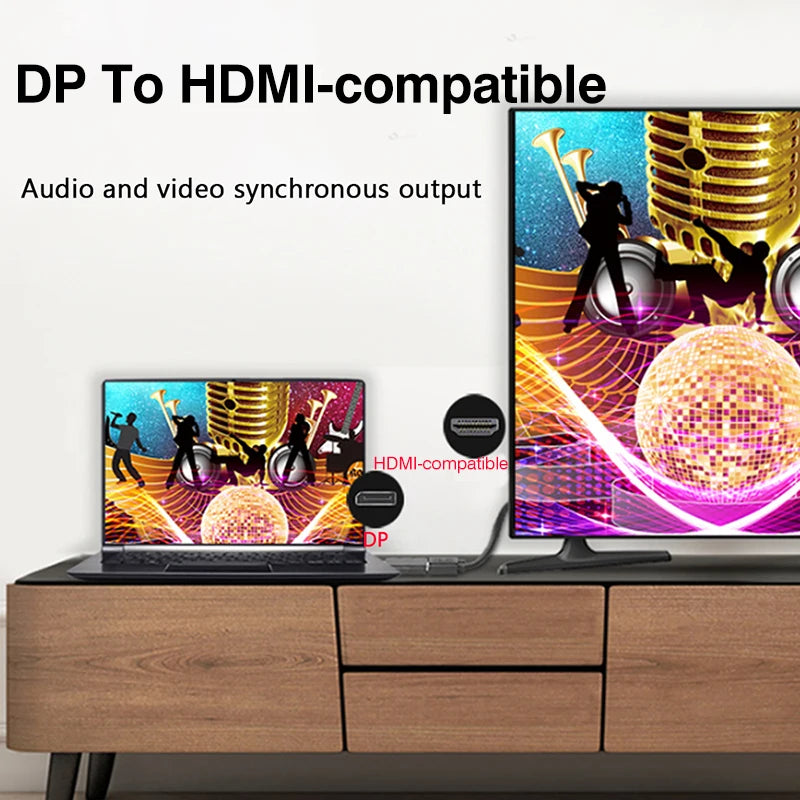 Adaptateur DisplayPort mâle vers HDMI femelle