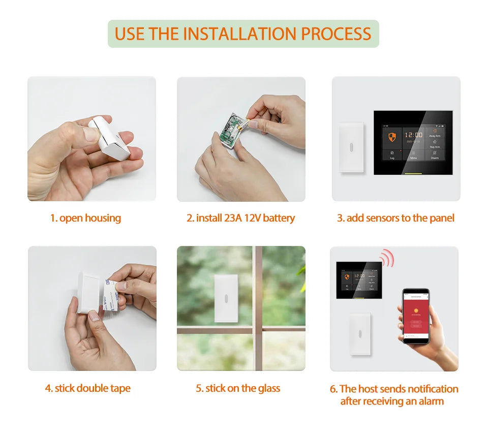 GB010 Wireless Vibration and Glass Sensor
