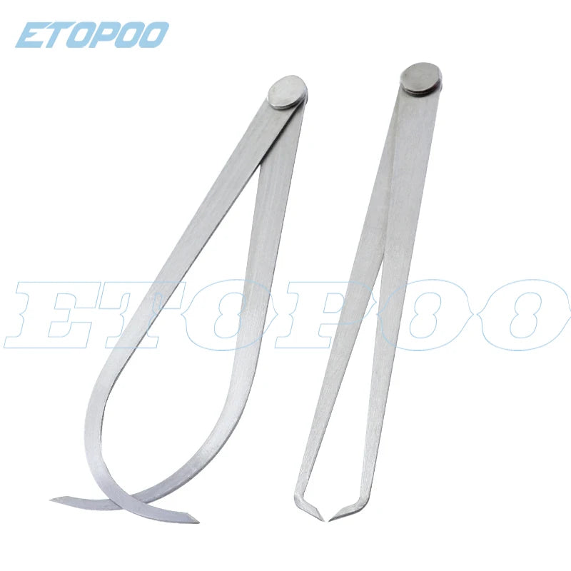 Inside and Outside Steel Pottery Calipers, Two-Piece Set