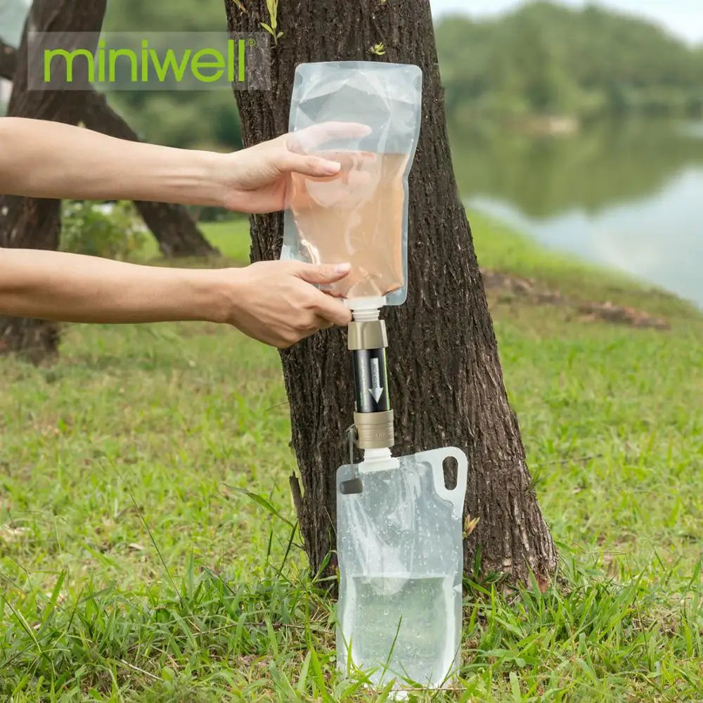 Portable Outdoor Water Filter Kit with Bag