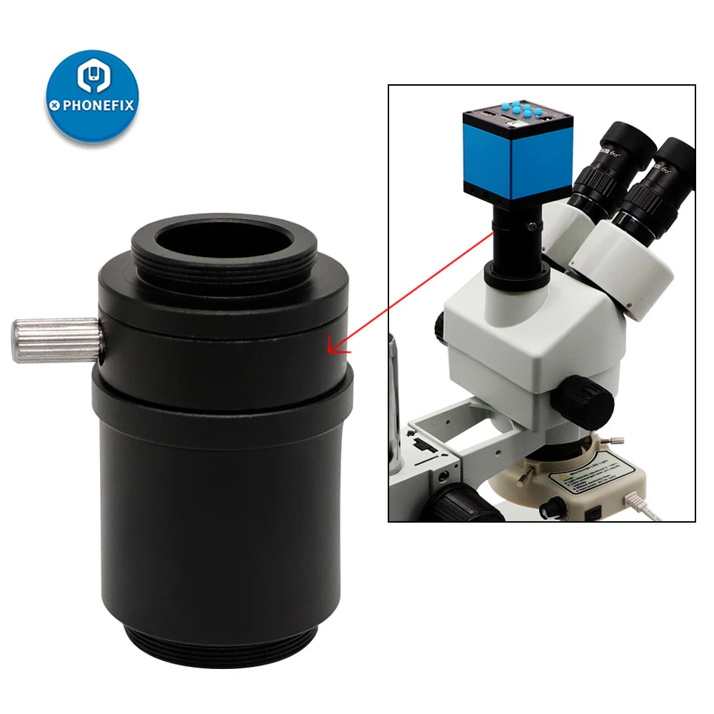 Adapter optyczny C-Mount do mikroskopu - opcje SZM
