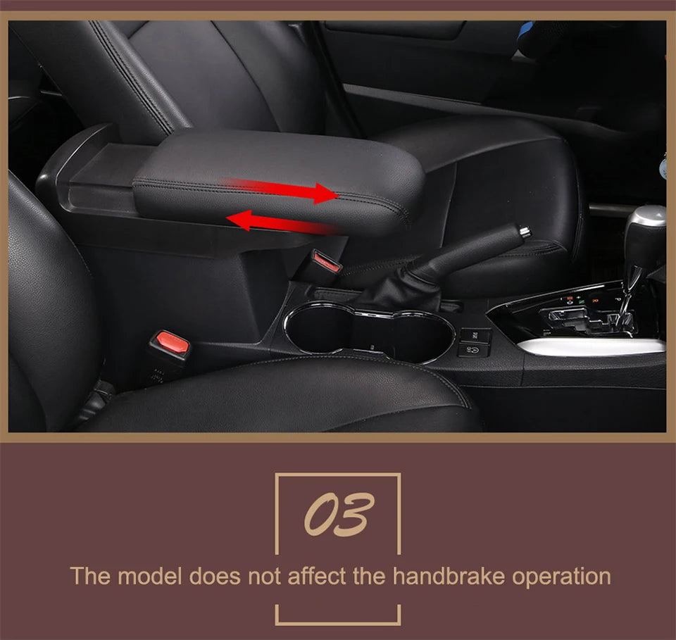 For Toyota Corolla Cross XG10 Car Armrest Box Lifting Pad Interior Modification Auto Product Accessories 2021 2022 2023 2024