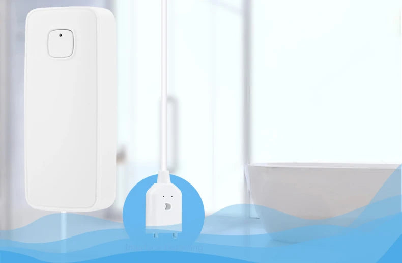 Tuya Smart Flood Leakage Sensor Remote Monitor WiFi Water Overflow Level Detector Water Leak Sensor Security Sound Alarm System