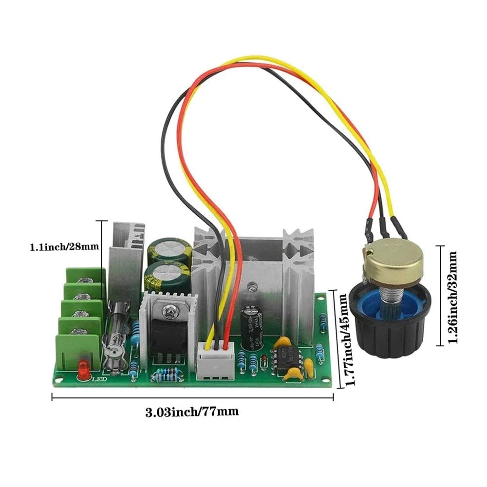 10-60V PWM DC Motor Speed Controller