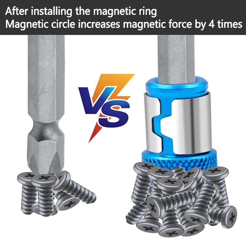 Magnetisk ring for 1/4-tommers skrutrekkerbit