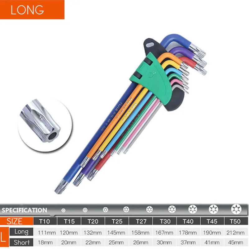 Hex and Torx Key Sets - Format Options