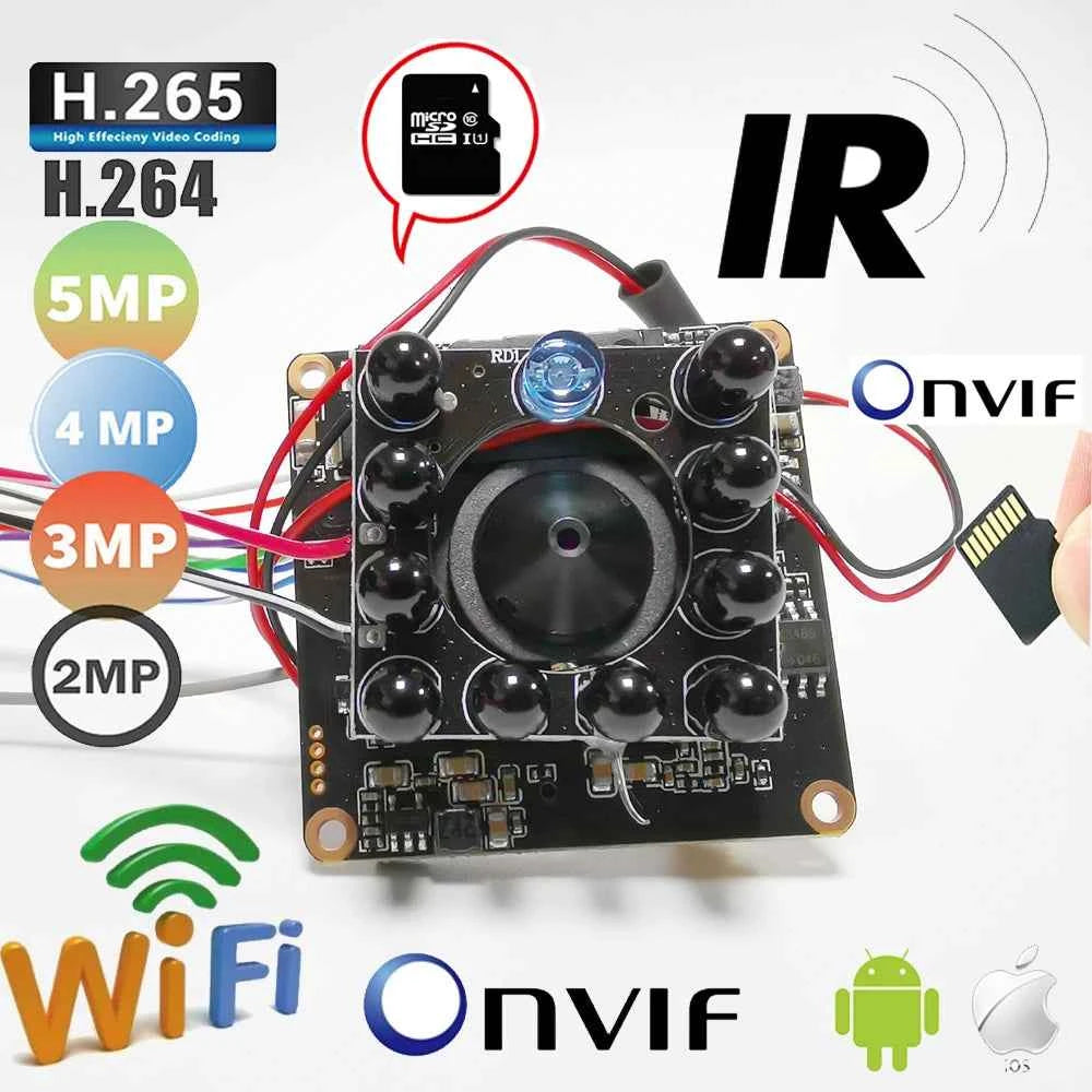 5MP Wireless IP Camera Module with Pin Hole Lens