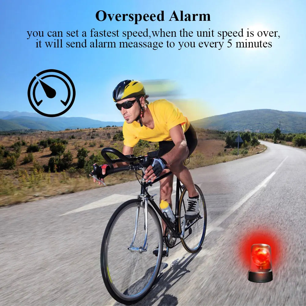 Waterproof 4G GPS Tracker Bikes SMS Locating GPS Tracker 60 Days Real Time Tracking Bicycle Lamp Rastreador