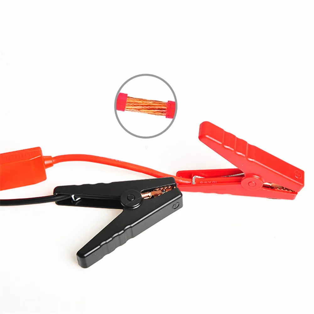 Cabo de arranque de 12V com pinças para bateria