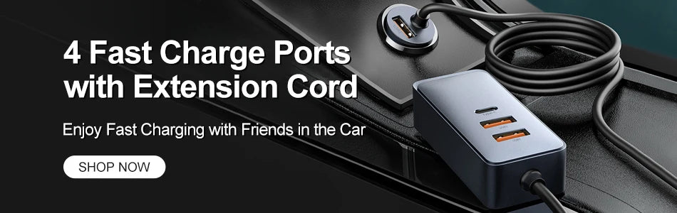 USB Car Charger - USB-A and USB-C Options