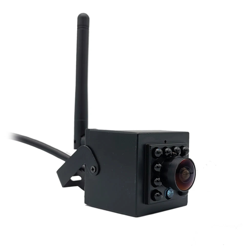 Mini IR IP Camera with TF Card Slot, 940nm Night Vision, Two-Way Audio