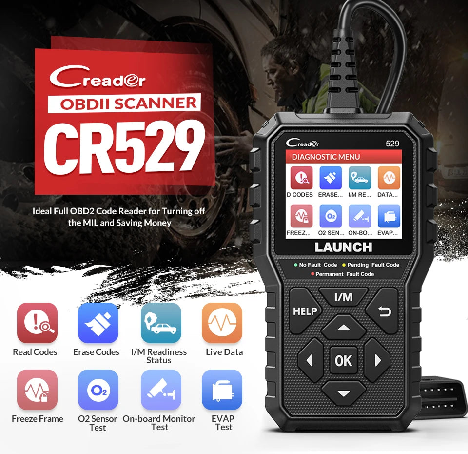 LAUNCH CReader 529 OBD2 Scanner Diagnostic Tool