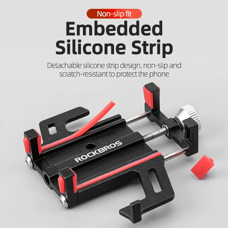 Aluminum Motorcycle Phone Mount with Secure 5-Claw Grip
